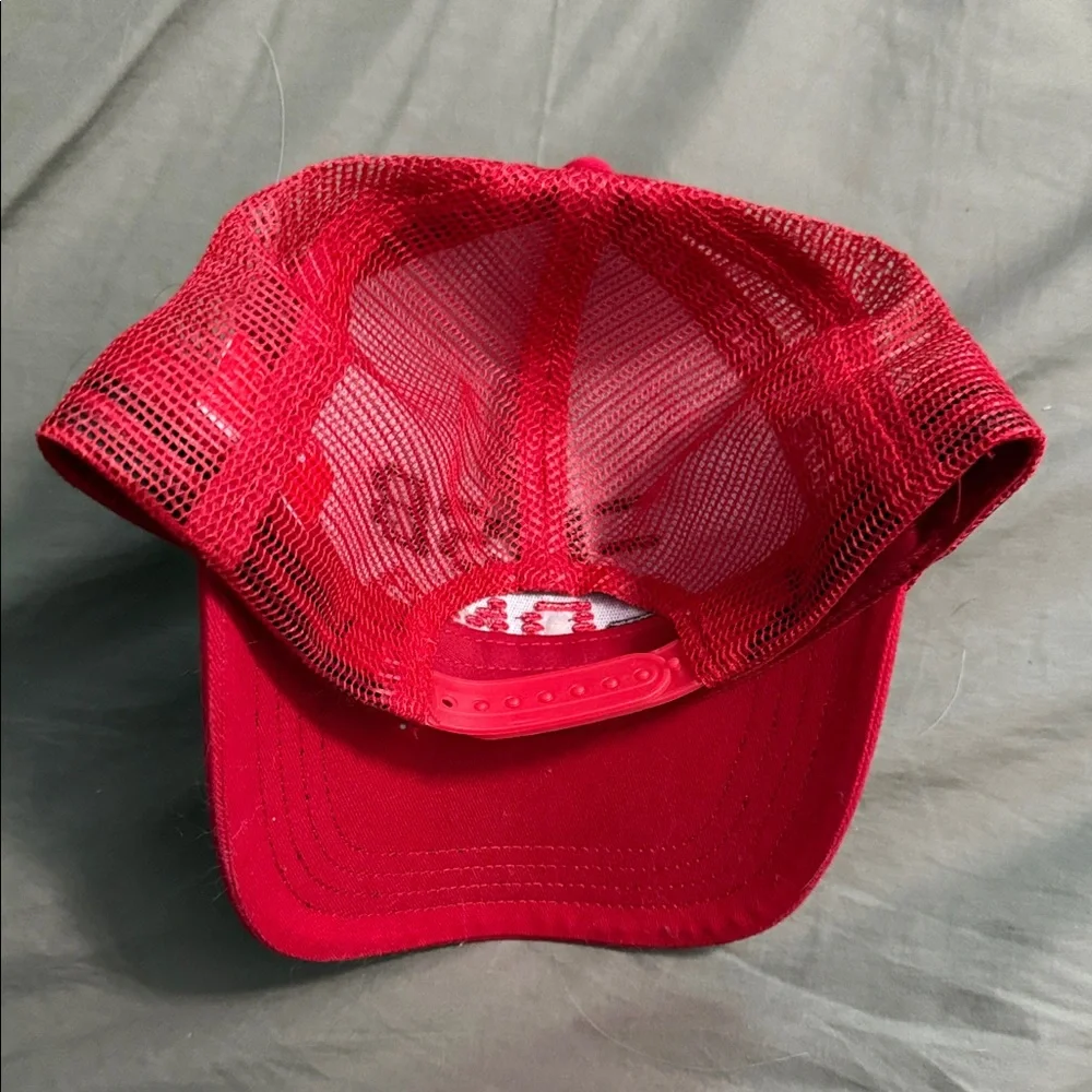 Red and White BSB DNA Trucker Hat